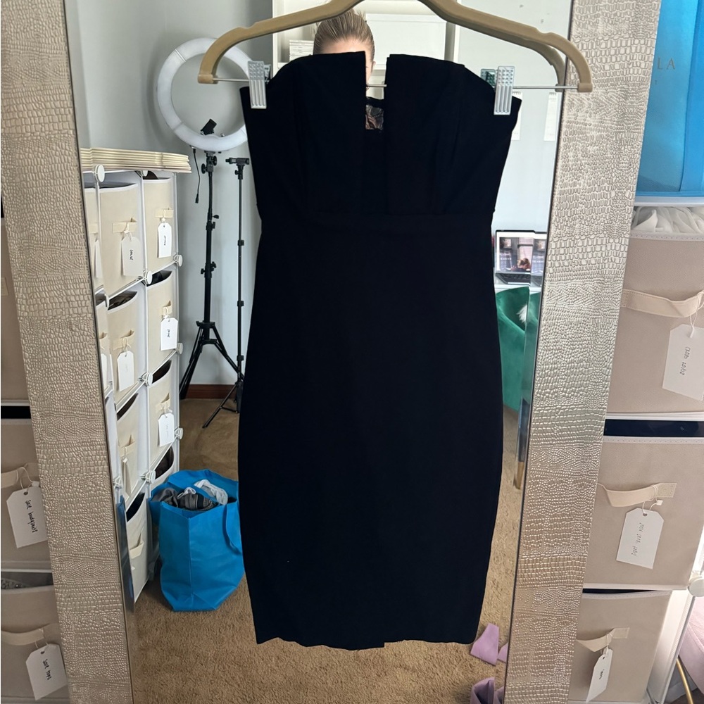Black corset style dress